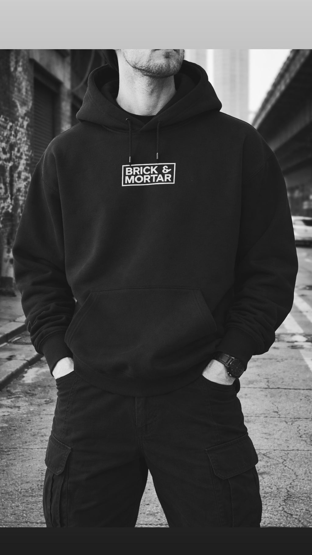 Heavyweight 3M Box Logo Hoodie – Black