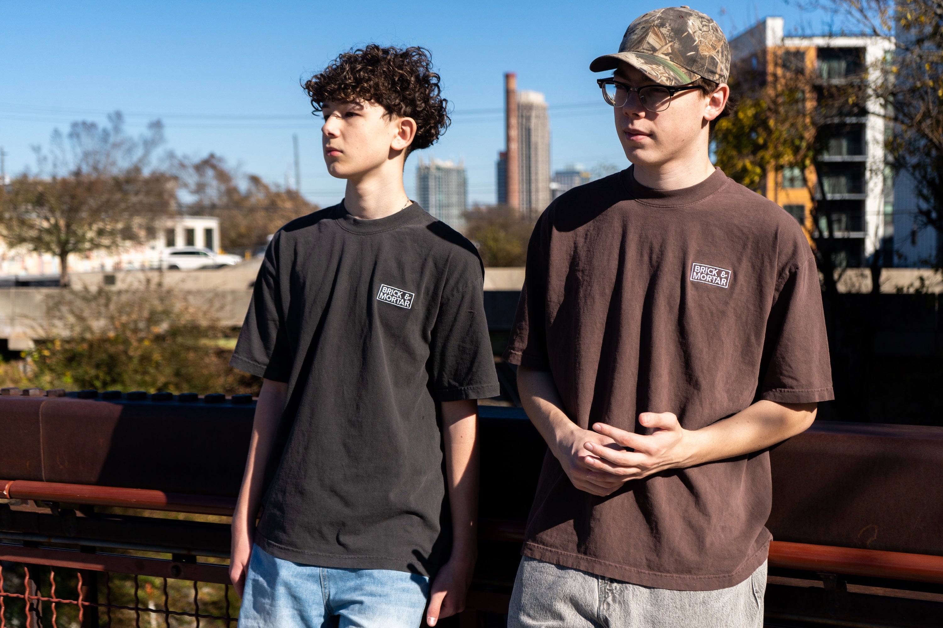 Box Logo Embroidered Shirt (Rust)